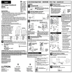 Lutron DV-600PHW-BLSS Instructions / Assembly