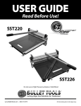 Bullet Tools 226 Use and Care Manual