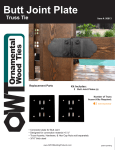 OWT Ornamental Wood Ties 56613 Installation Guide