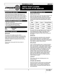 Zinsser 60701 Use and Care Manual