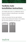 Yardistry YP11801 Instructions / Assembly