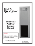 PlexiDor Performance Pet Doors PDE WALL LG WH Instructions / Assembly