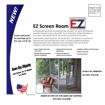 EZ Screen Room EZSR8OBBZ Instructions / Assembly