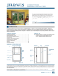 JELD-WEN THDJW143300076 Use and Care Manual