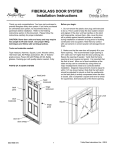 Feather River Doors A42105-3A4 Instructions / Assembly