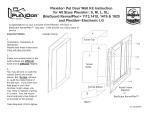 PlexiDor Performance Pet Doors PD WALL SM BR Installation Guide