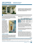 JELD-WEN H31302 Use and Care Manual