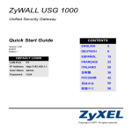 ZyXEL ZyWALL USG-1000 User's Manual