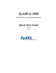 ZyXEL ZyAIR G-3000 User's Manual