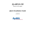 ZyXEL ZyAIR B-320 User's Manual
