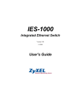 ZyXEL IES-1000 User's Manual