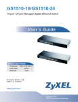 ZyXEL GS1510-16 User's Manual