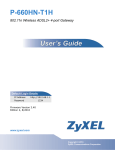 ZyXEL P-660HN-T1H User's Manual