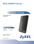 ZyXEL MAX-206M1R User's Manual