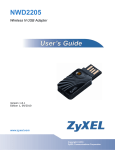 ZyXEL nwd2205 User's Manual