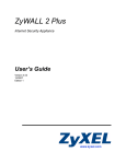 ZyXEL ZyWALL 2 Plus User's Manual