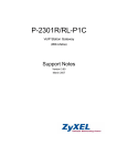 ZyXEL P-2301R/RL-P1C User's Manual