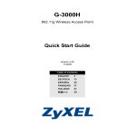 ZyXEL G-3000H User's Manual