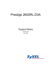 ZyXEL PRESTIGE 2602RL-D3A User's Manual