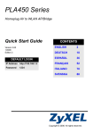 ZyXEL PLA450 Series User's Manual