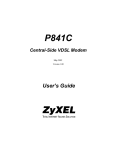ZyXEL P841C User's Manual