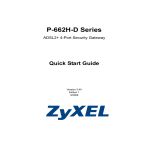 ZyXEL P-662H-D User's Manual