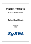 ZyXEL P-660R-T1/T3 V2 User's Manual