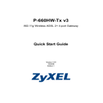 ZyXEL P-660HW-TX V3 User's Manual