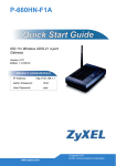 ZyXEL P-660HN-F1A User's Manual