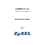 ZyXEL P-660H-Tx v2 User's Manual