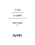 ZyXEL P-335WT User's Manual