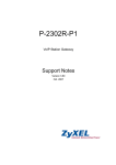 ZyXEL P-2302R-P1 User's Manual