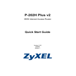 ZyXEL P-202H User's Manual
