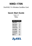 ZyXEL NWD-170N User's Manual