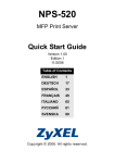 ZyXEL NPS-520 User's Manual