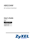 ZyXEL NBG334W User's Manual