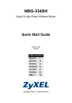 ZyXEL NBG-334SH User's Manual
