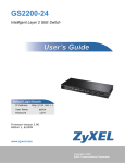 ZyXEL GS2200-24 User's Manual