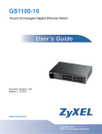 ZyXEL GS1100-16 User's Manual