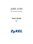 ZyXEL G-202 User's Manual