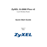 ZyXEL G-2000 User's Manual