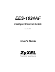 ZyXEL EES-1024AF User's Manual