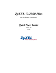 ZyXEL Bridge/Router G-2000s User's Manual