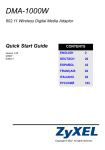 ZyXEL DMA-1000W User's Manual