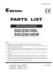Zenoah SGCZ2610DL User's Manual