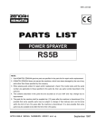 Zenoah RS5B User's Manual