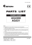 Zenoah AG4300 User's Manual