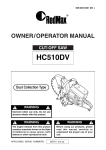 Zenoah HC510DV User's Manual