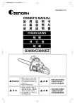 Zenoah G3800/G3800EZ User's Manual