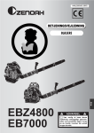 Zenoah EB7000 User's Manual